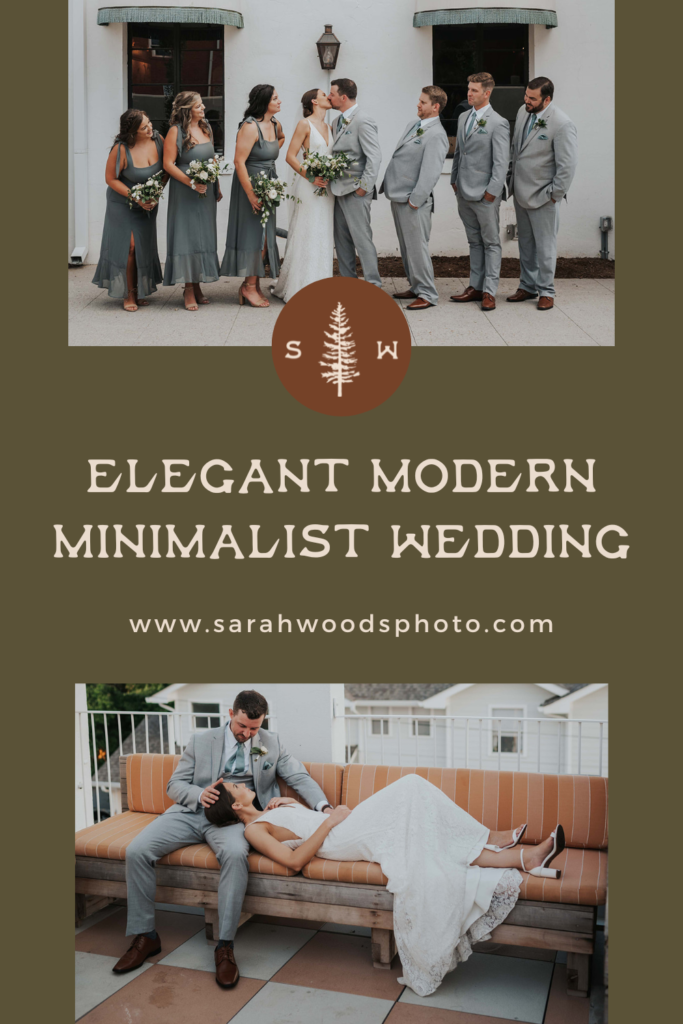 Elegant modern minimalist wedding in Chattanooga, Tennessee.