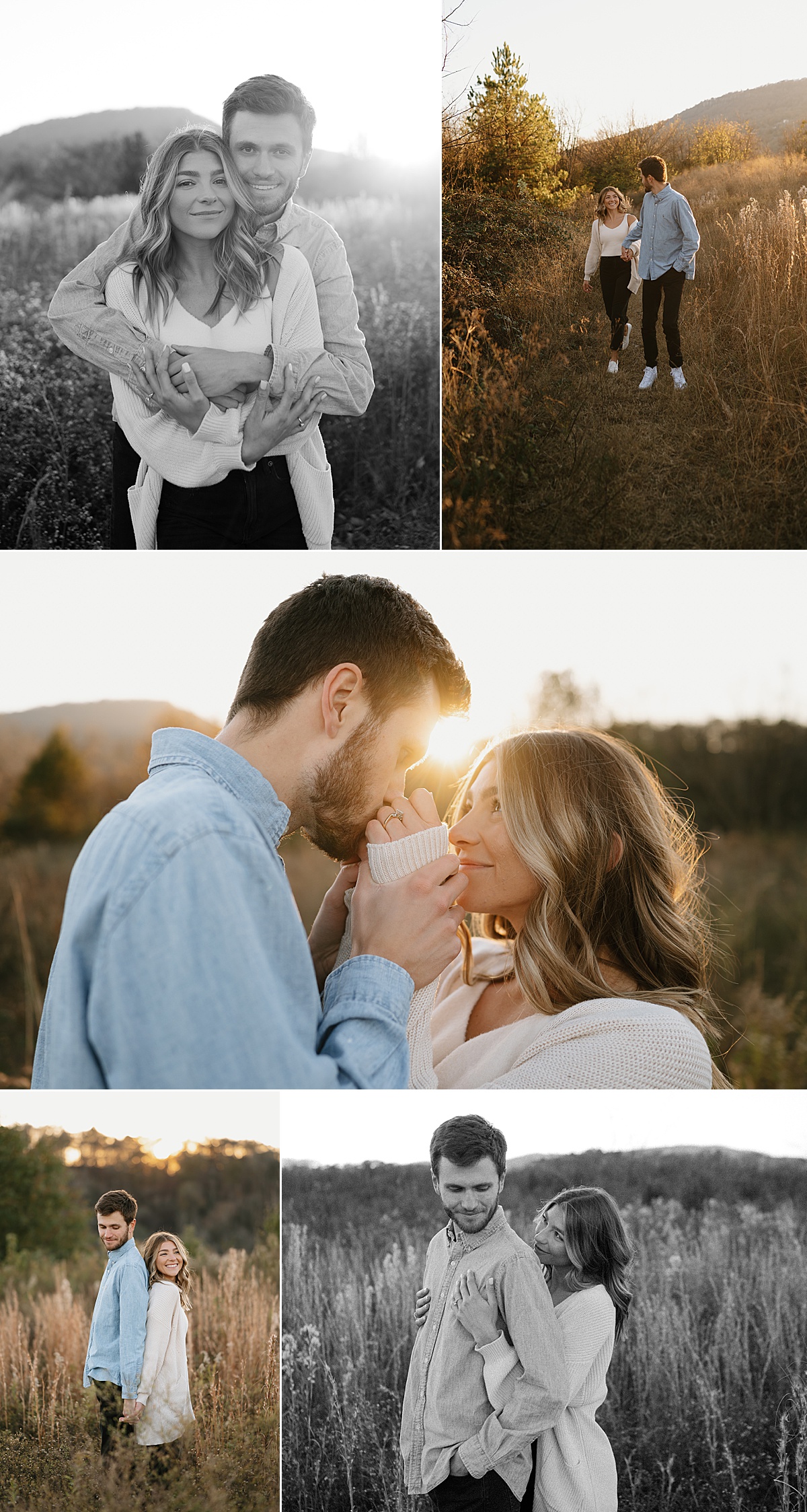 Fall engagement session at the Tennessee Riverpark. 