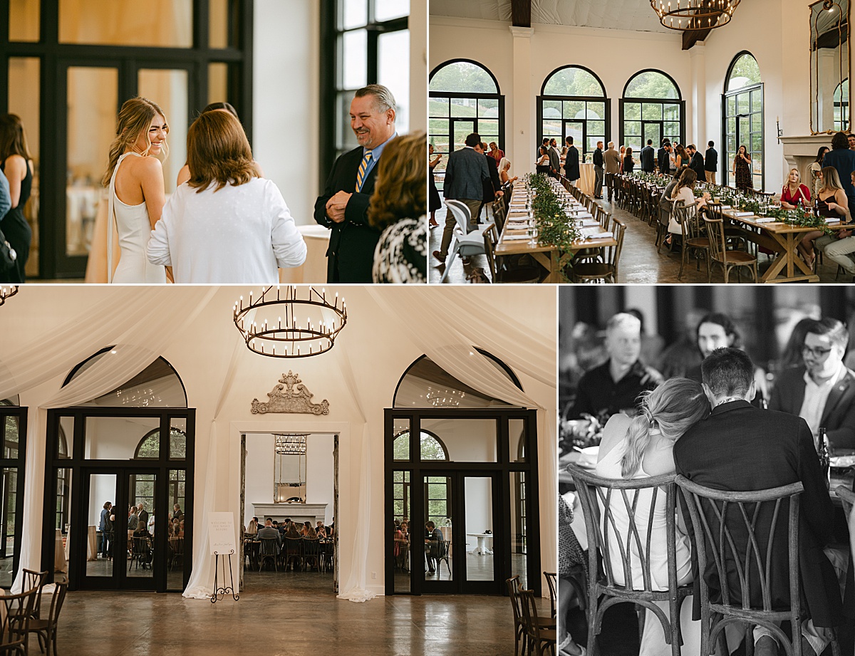 Luxurious rehearsal dinner in Chattanooga at The Woodlands at Five Gables. 