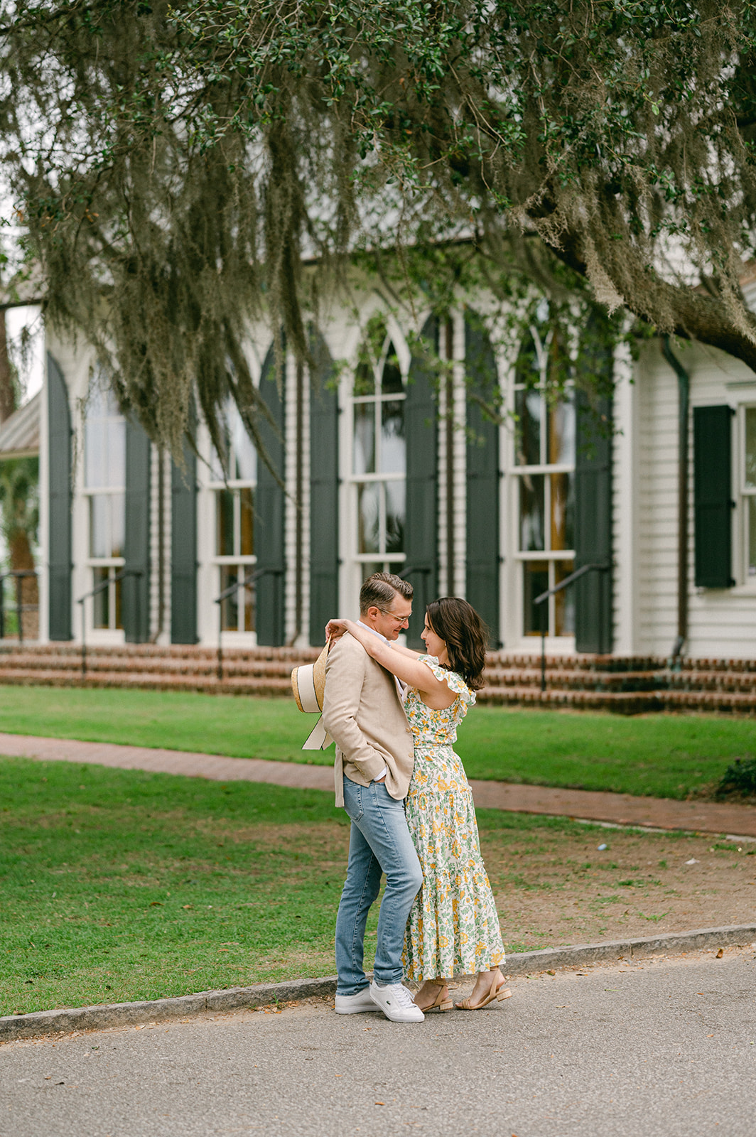 Southern charm anniversary session at Palmetto Bluff. 