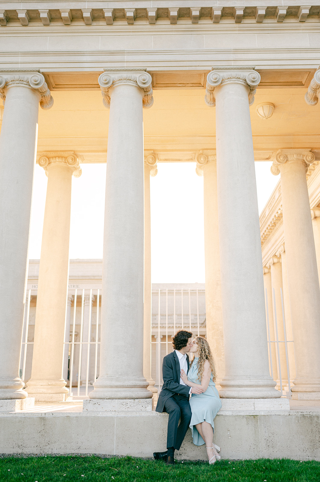 Romantic documentary style engagement session at Legion of Honor in San Francisco. 