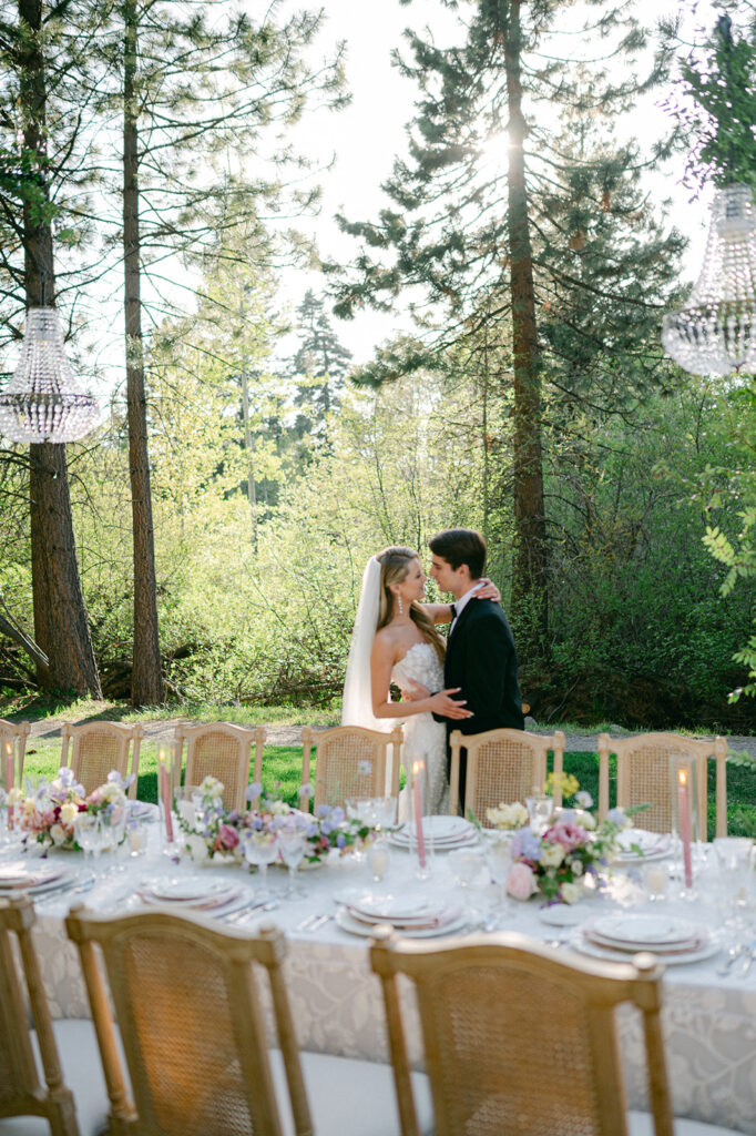 Hyatt Regency Lake Tahoe whimsical garden party wedding. 