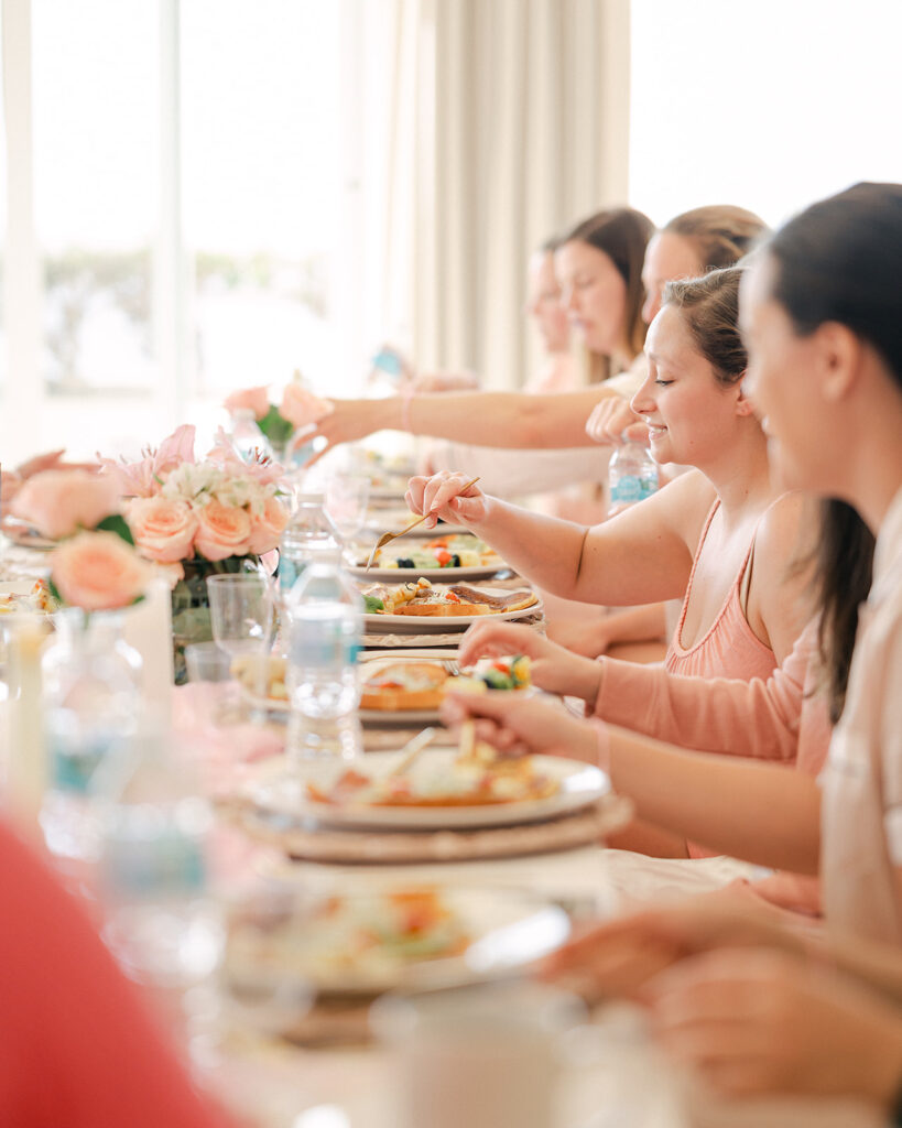 Fun wedding morning brunch. 