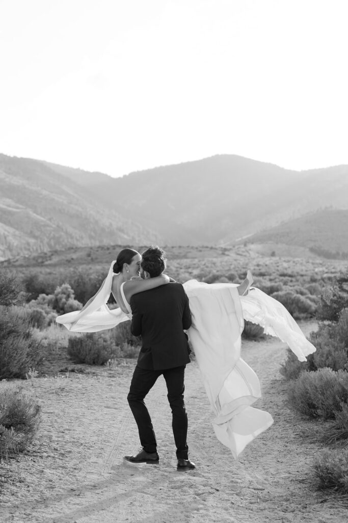 Documentary style wedding photography in Lake Tahoe. 