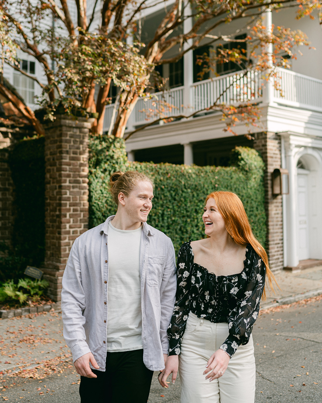 Classy downtown Charleston engagement photo. 