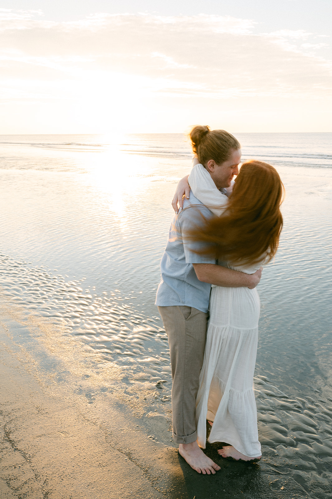 Sullivan's Island beach engagement photo. 