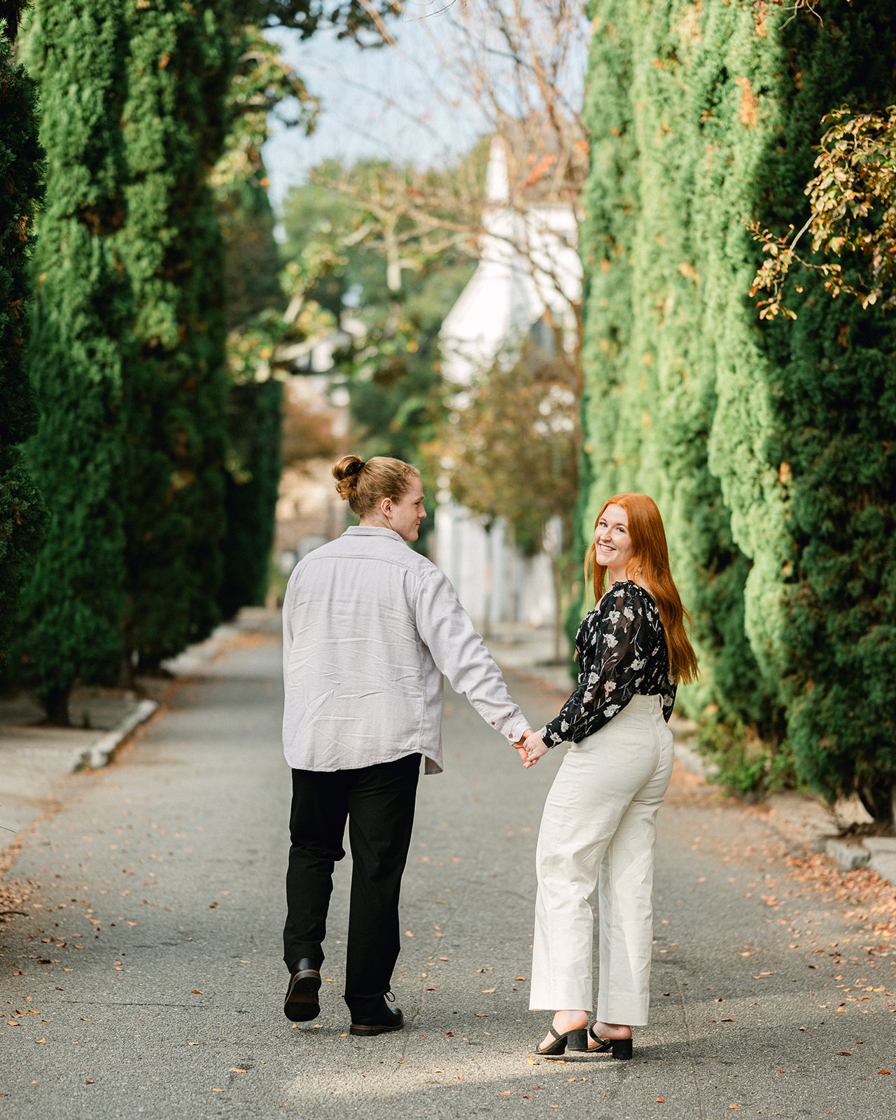 Romantic engagement session in downtown Charleston, SC. 