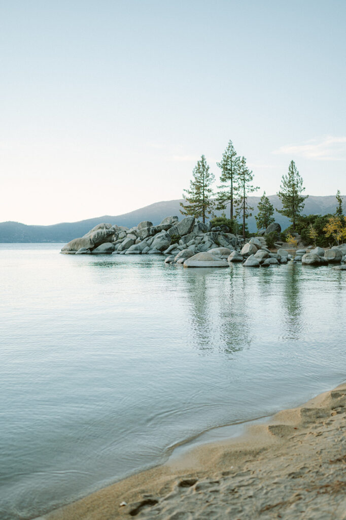 Sand Harbor Lake Tahoe captured by Sarah Woods Photography. 