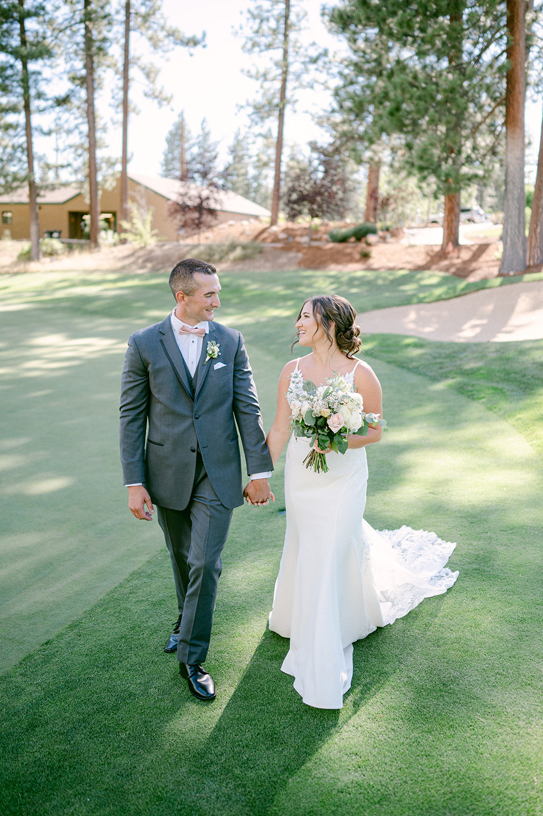 Romantic wedding photos at The Chateau at Incline Village in Lake Tahoe by Sarah Woods Photography.