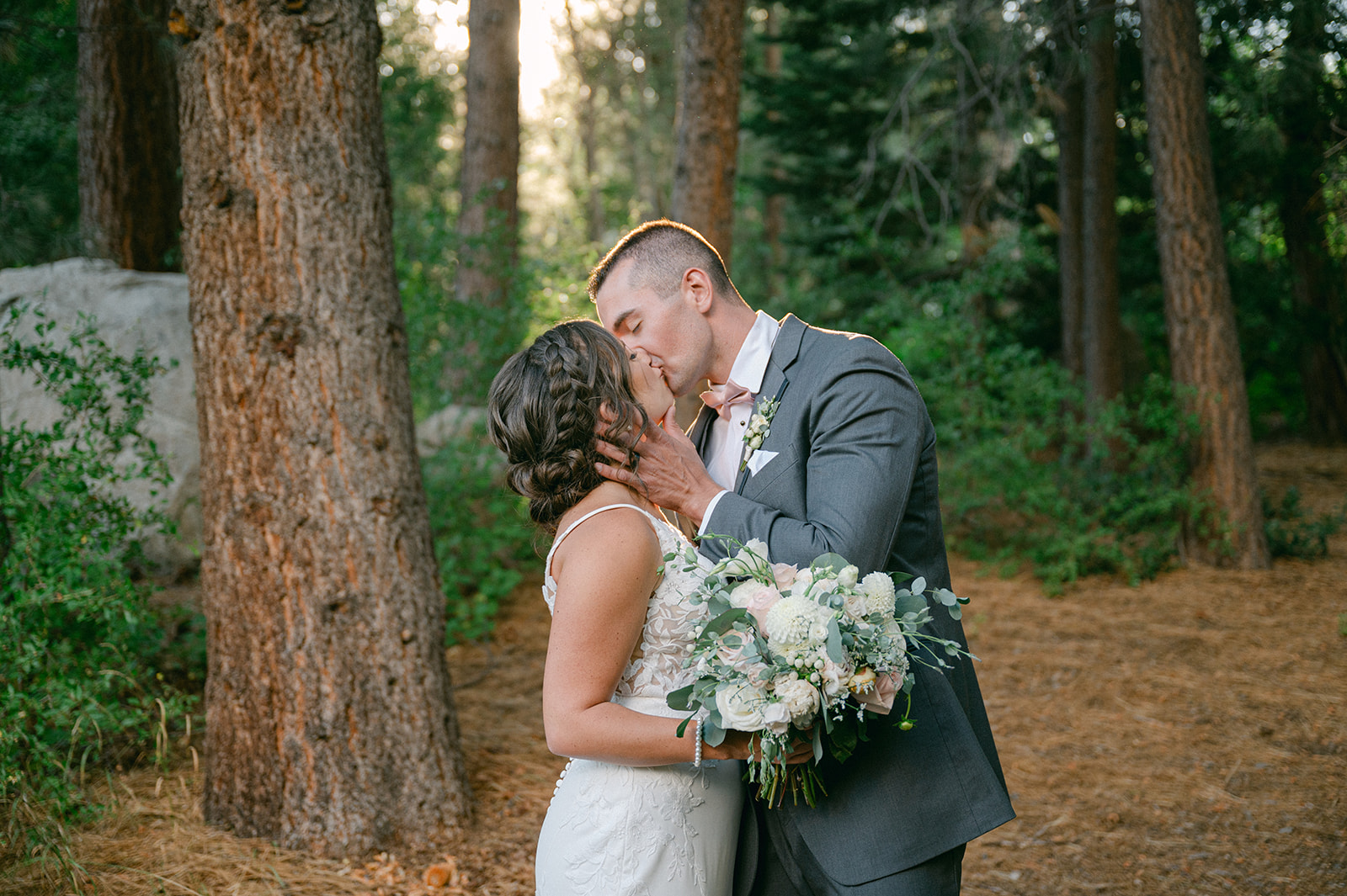 Romantic Lake Tahoe wedding photos at The Chateau at Incline Village. 