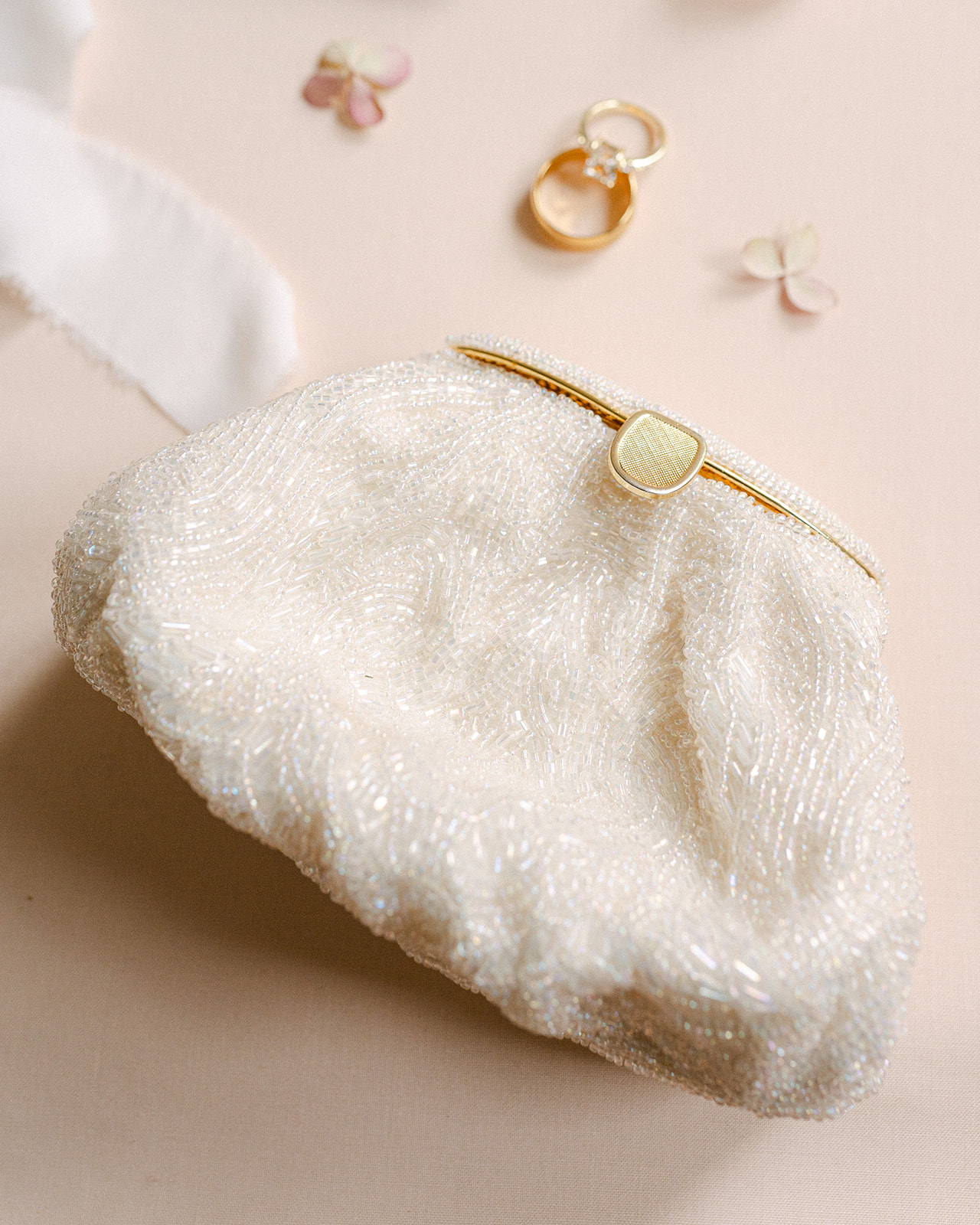 Bridal detail flat lay by Sarah Woods Photography.