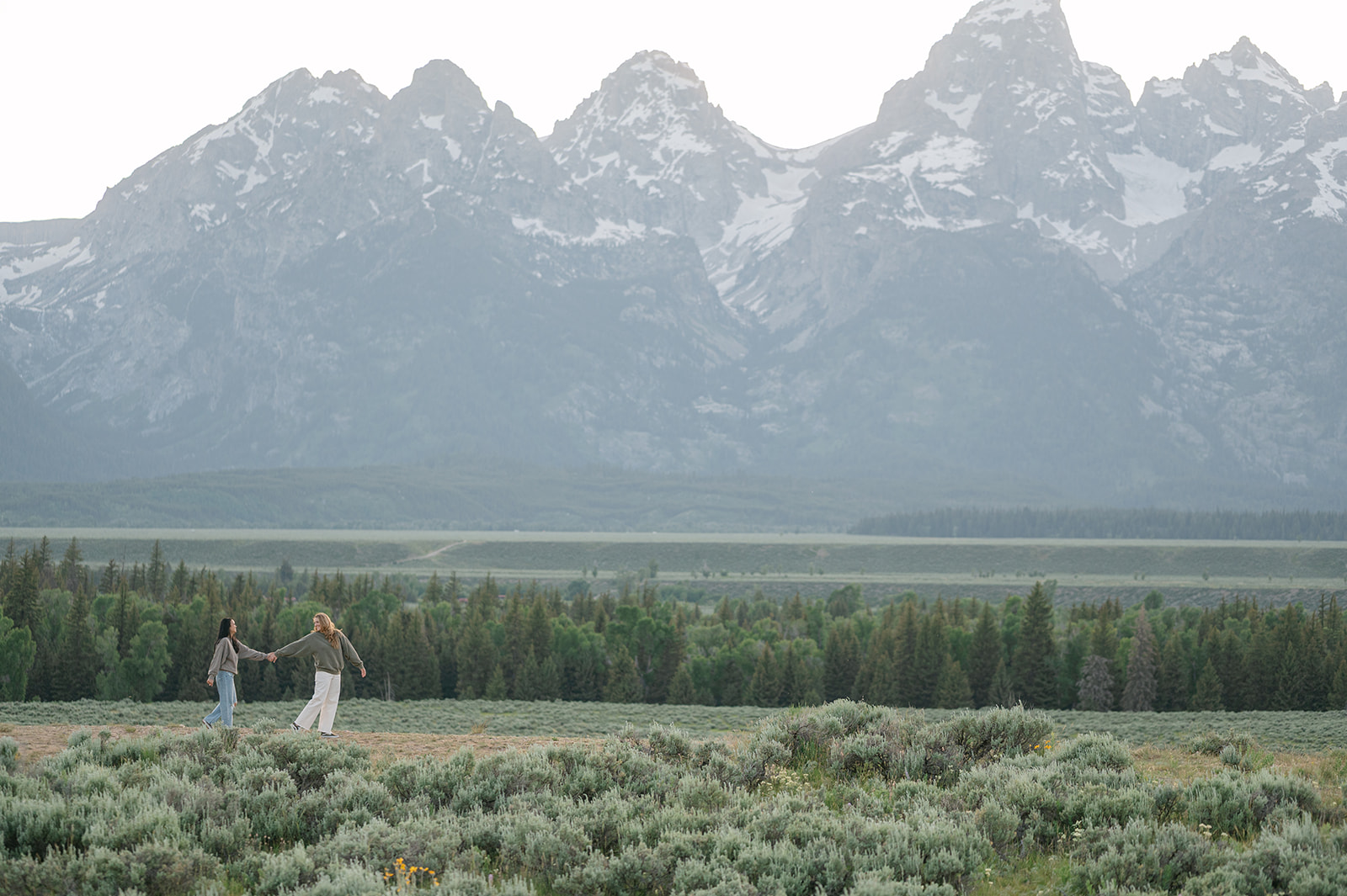 Documentary-style anniversary shoot in the Tetons | Sarah Woods Photography