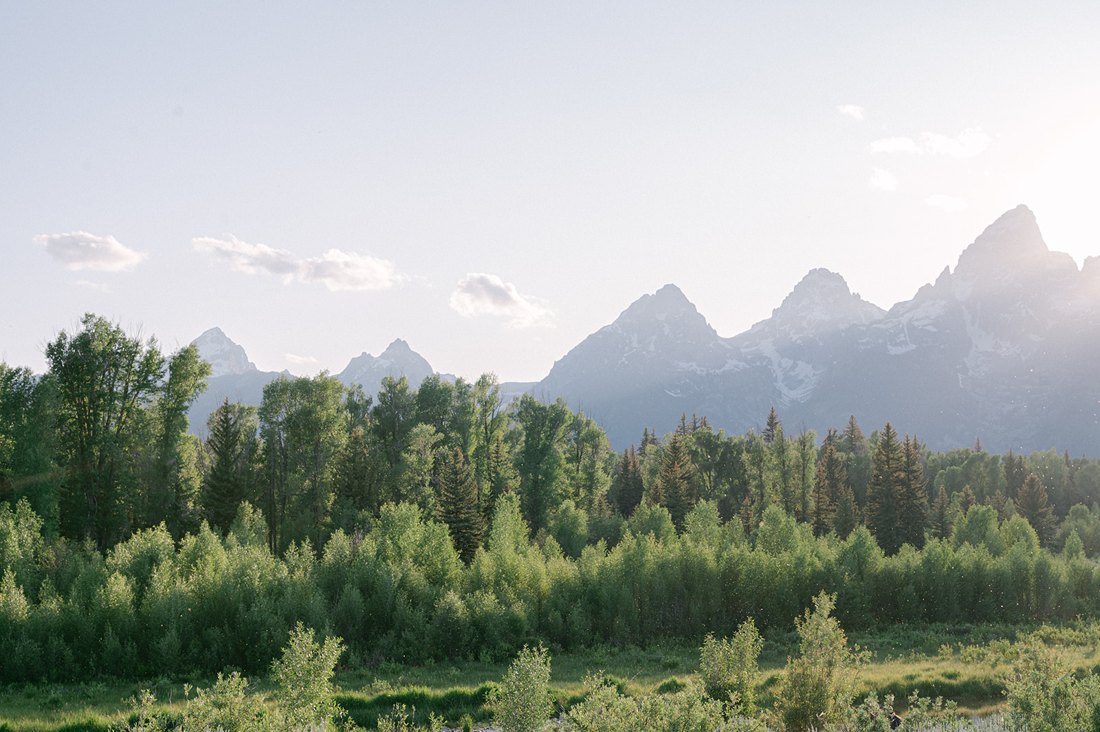 Landscape shot of Jackson Hole, Wyoming. 