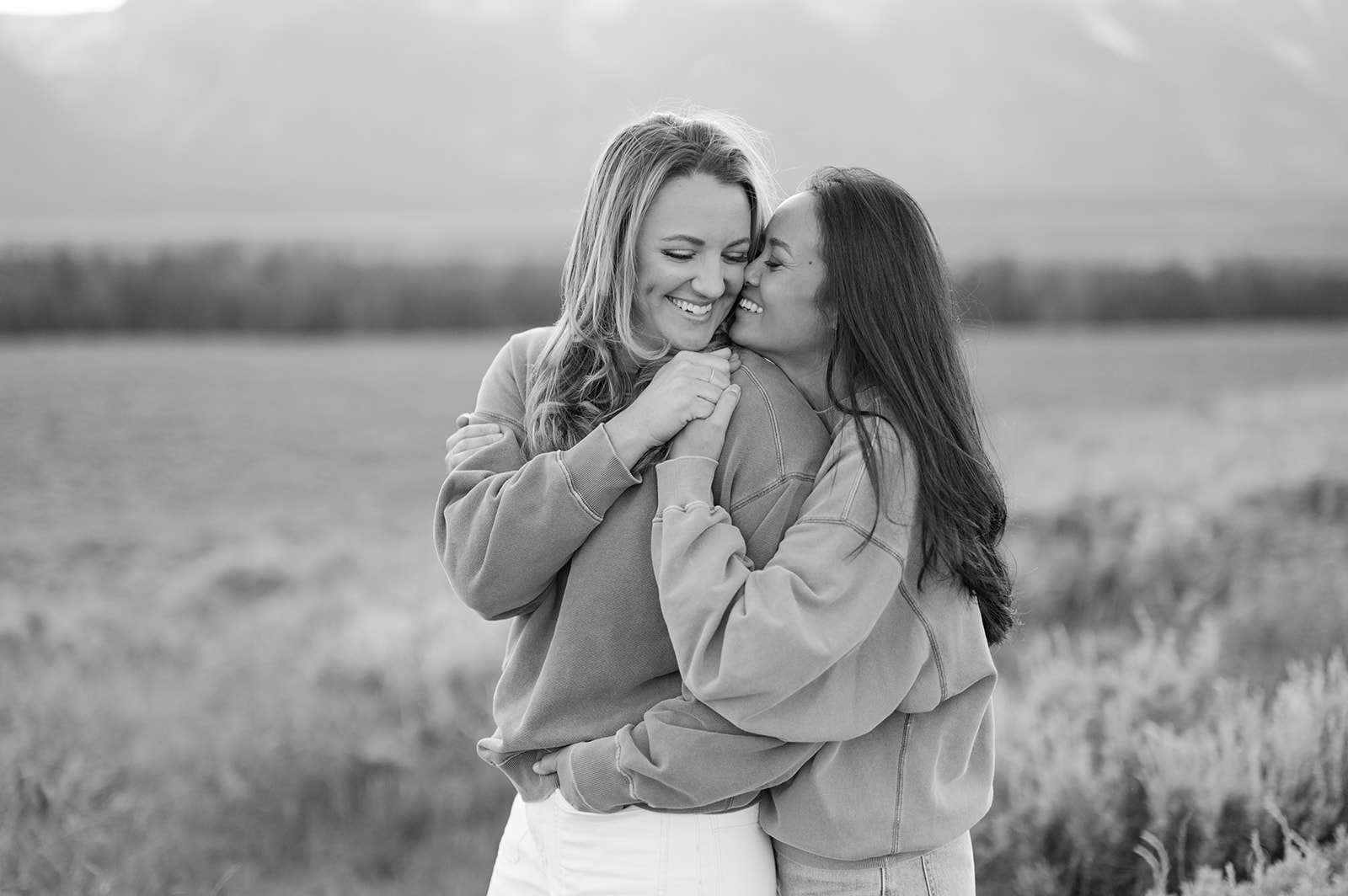 Casual couple's session in the Grand Tetons. 