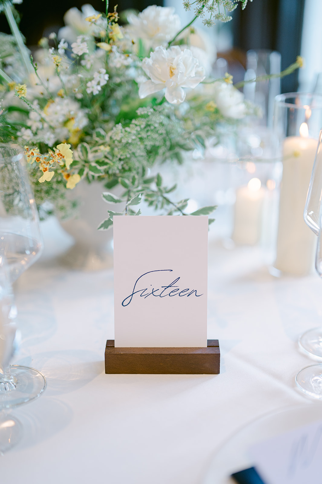 Minimal, timeless wedding table numbers.