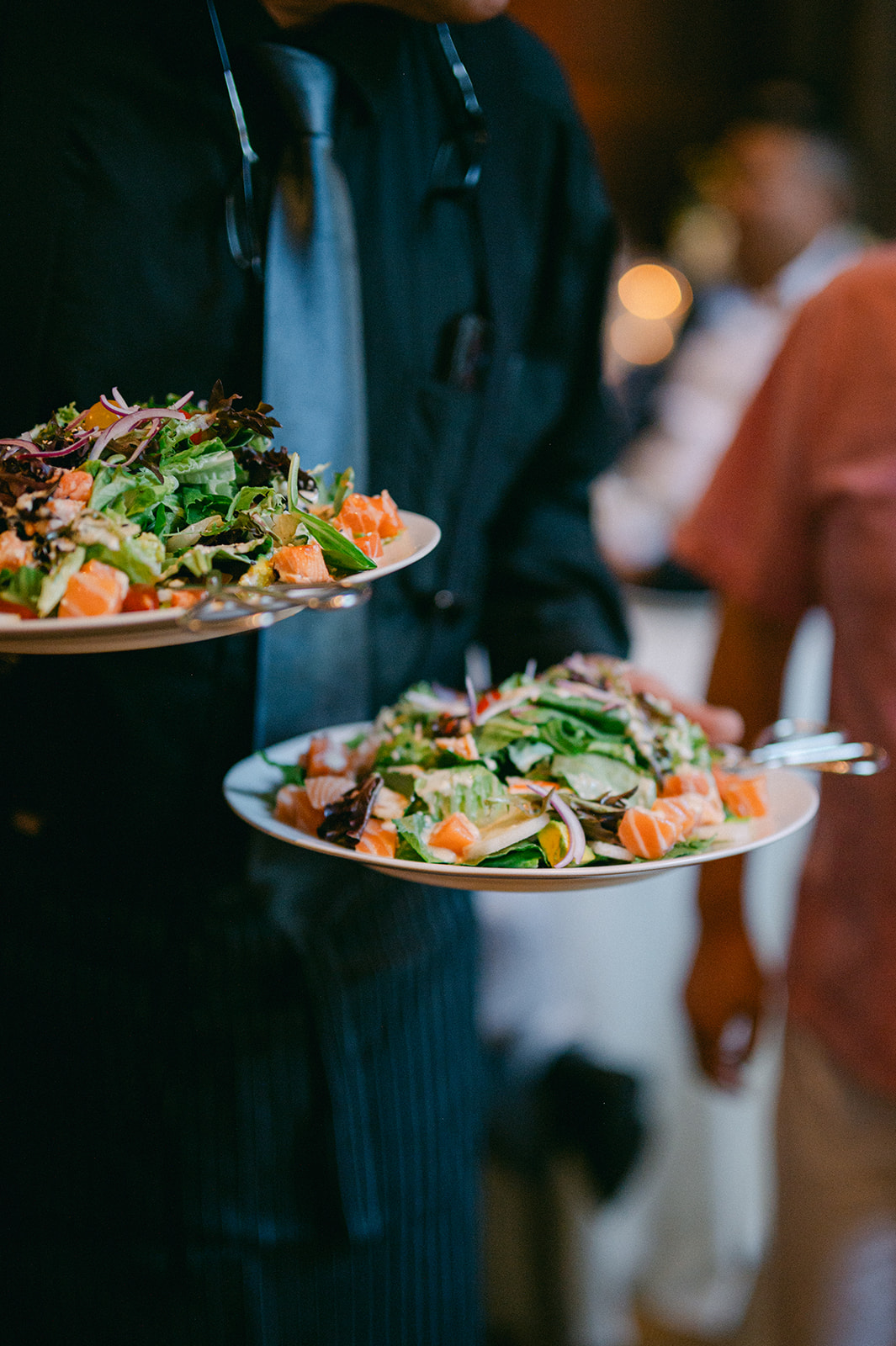 Luxury wedding dinner at Kohl Mansion.