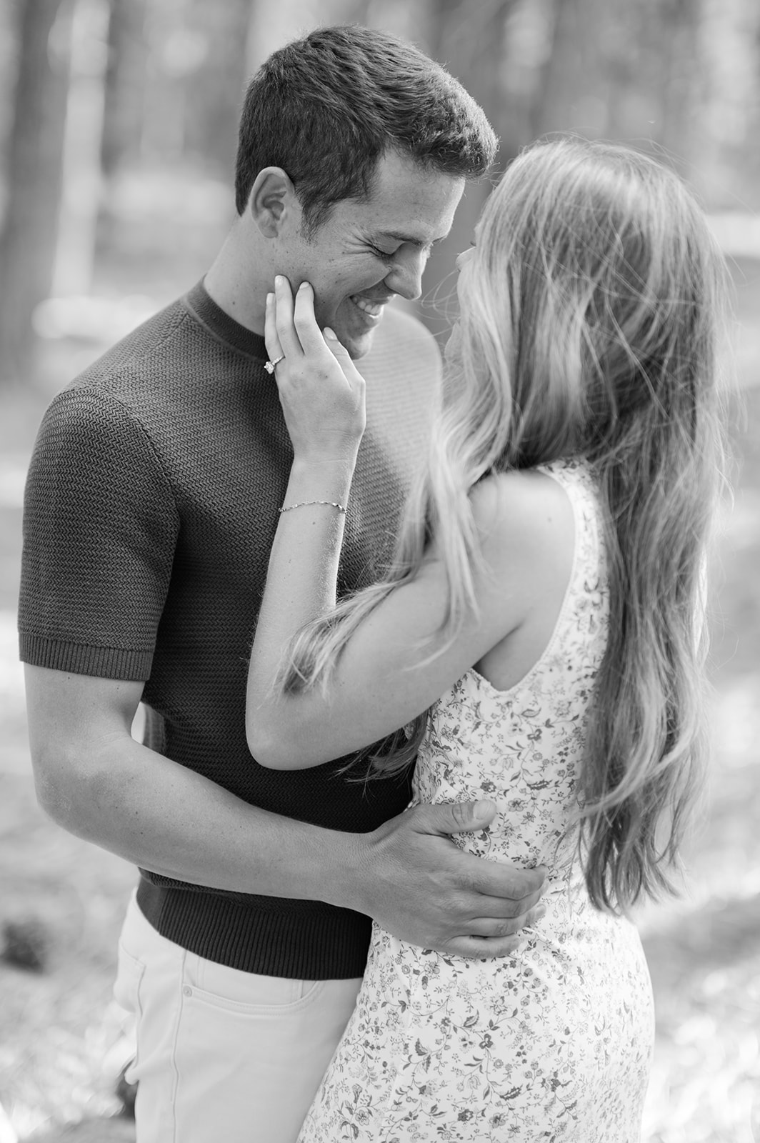 Timeless engagement photo by Sarah Woods Photography.