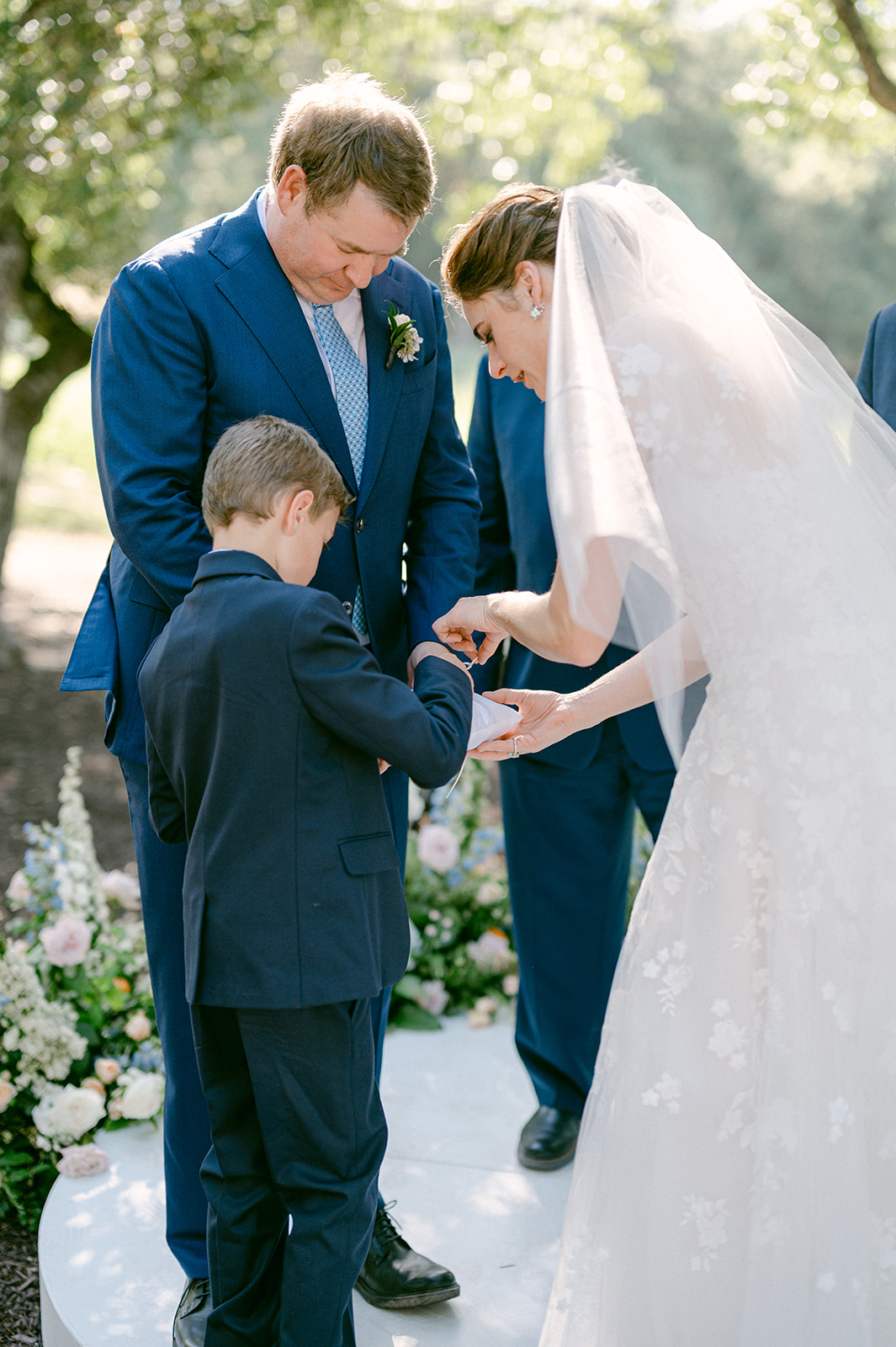 Emotional outdoor vineyard ceremony in Napa Valley.