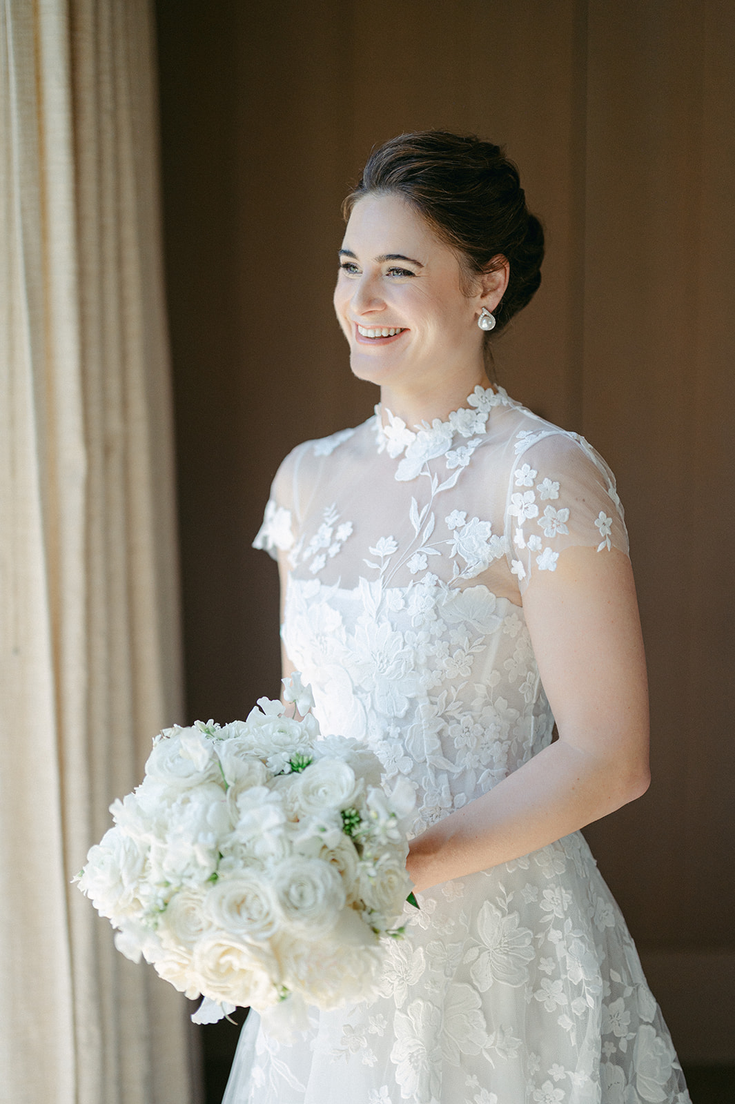 Natural light bridal portraits at Sonoma Vineyard Estate.