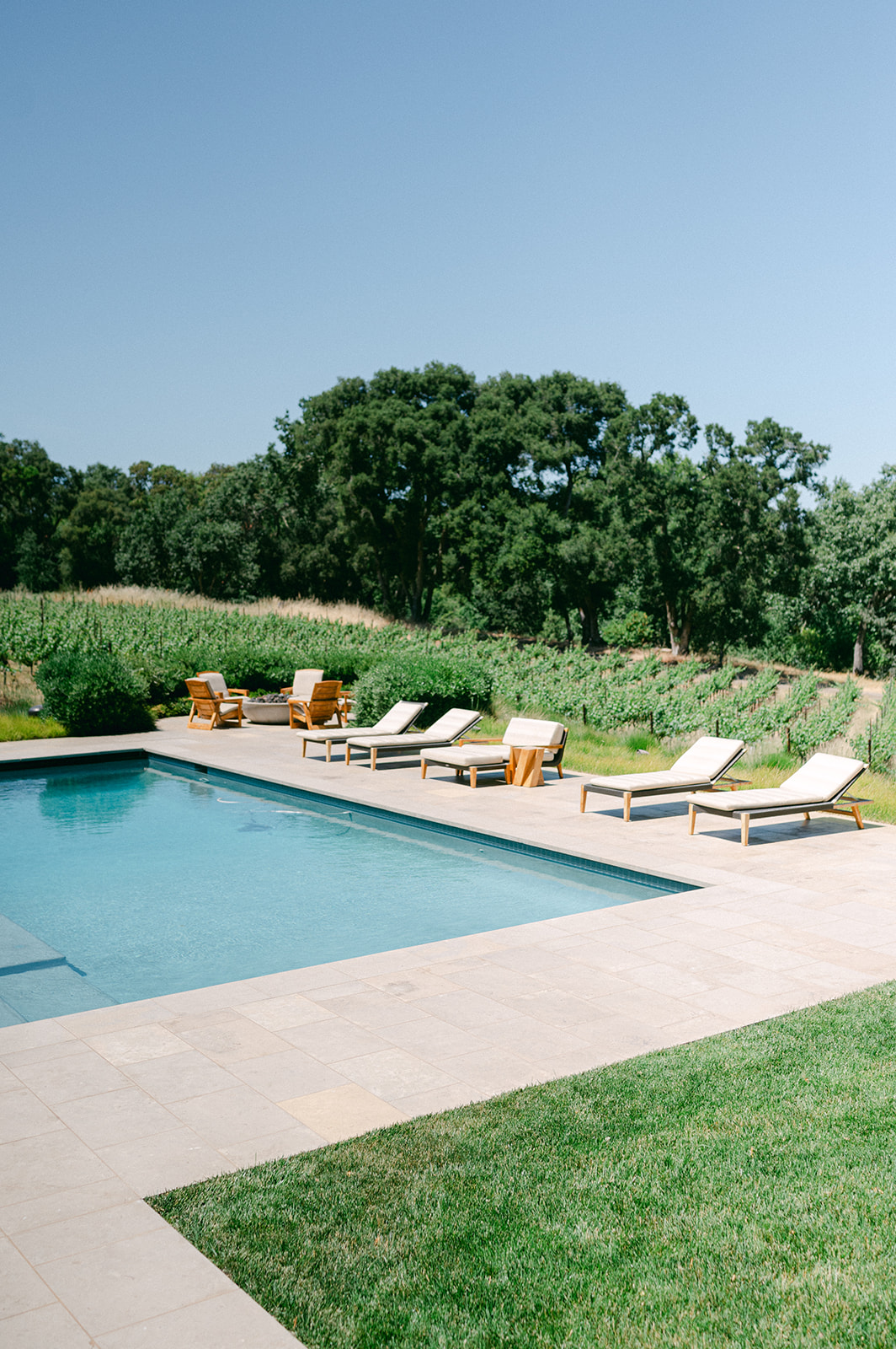 Pool views at Sonoma Vineyard Estate