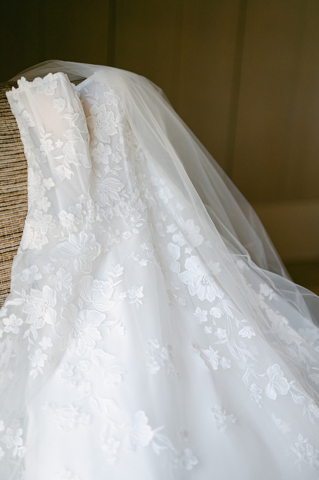 Custom wedding gown for a Napa Valley Wedding 